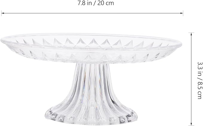 Transparent Glass Artistic Cake Plate, Unleash Exquisite Baking Moments