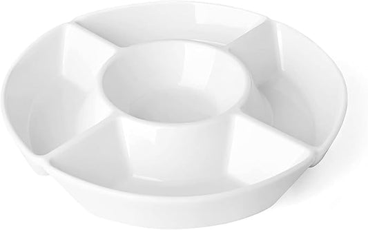 Minimalist - style White Divided Fruit Plate - A New Paragon of Storage Aesthetics