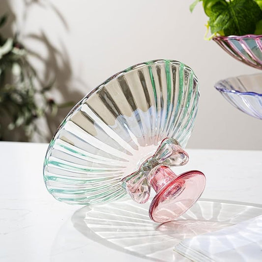 Brilliant Golden Artistry: Circular Overlapping - piece Metal Fruit Bowl - New Favorite of Home Luxury