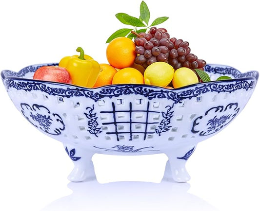 Chinese Classical - style Celadon Hollowed - out Fruit Plate - A Choice for Elegant Living