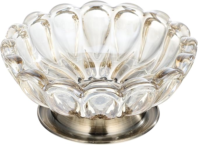 Brilliant Crystal - cut Glass Fruit Bowl - A Shining Embellishment for Refined Living