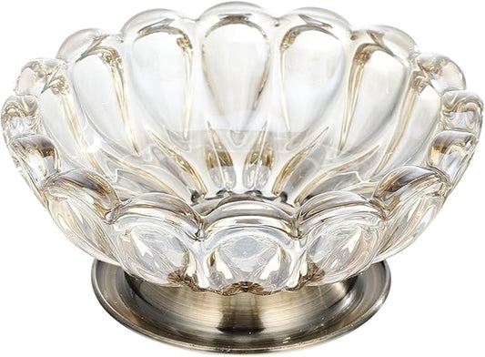 Brilliant Crystal - cut Glass Fruit Bowl - A Shining Embellishment for Refined Living