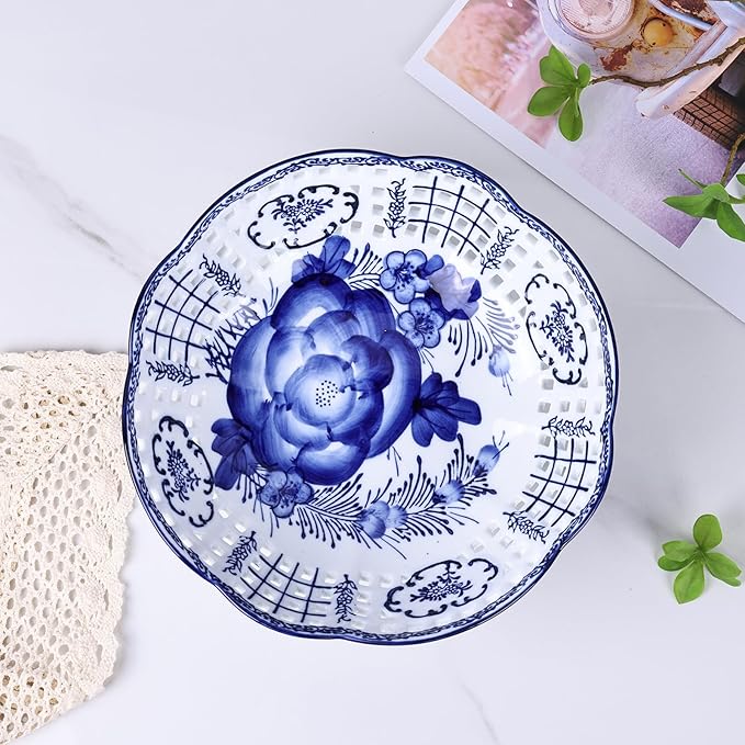 Chinese Classical - style Celadon Hollowed - out Fruit Plate - A Choice for Elegant Living